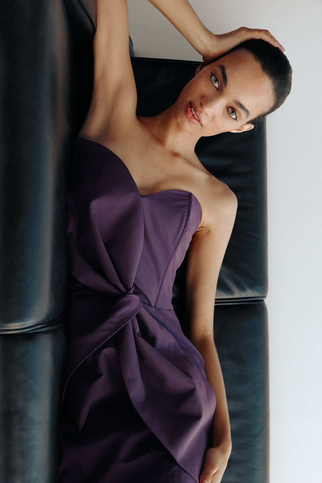 The Midnight Whisper Satin Gown